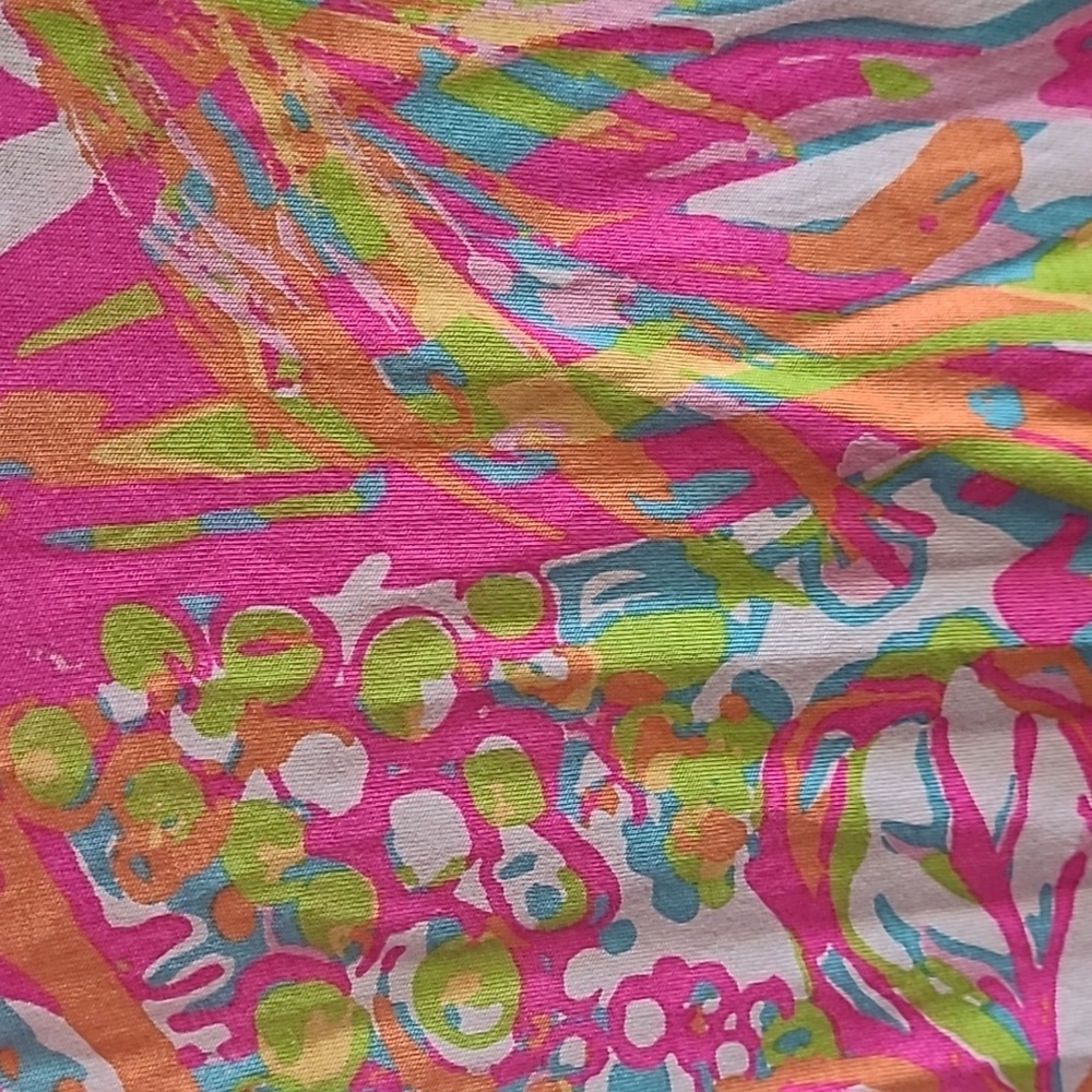 Lilly Pulitzer Christie Dress Scuba to Cuba Sz Med Pima Cotton Bright Colors - Picture 5 of 8